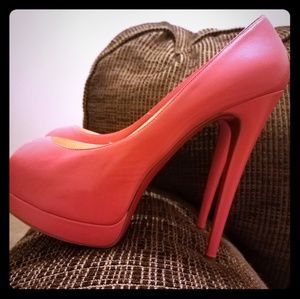 CHRISTIAN LOUBOUTIN Kid Palais Royal 140 Peep Toe
